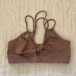 Bombshell Strappy Twist Front Sports Bra